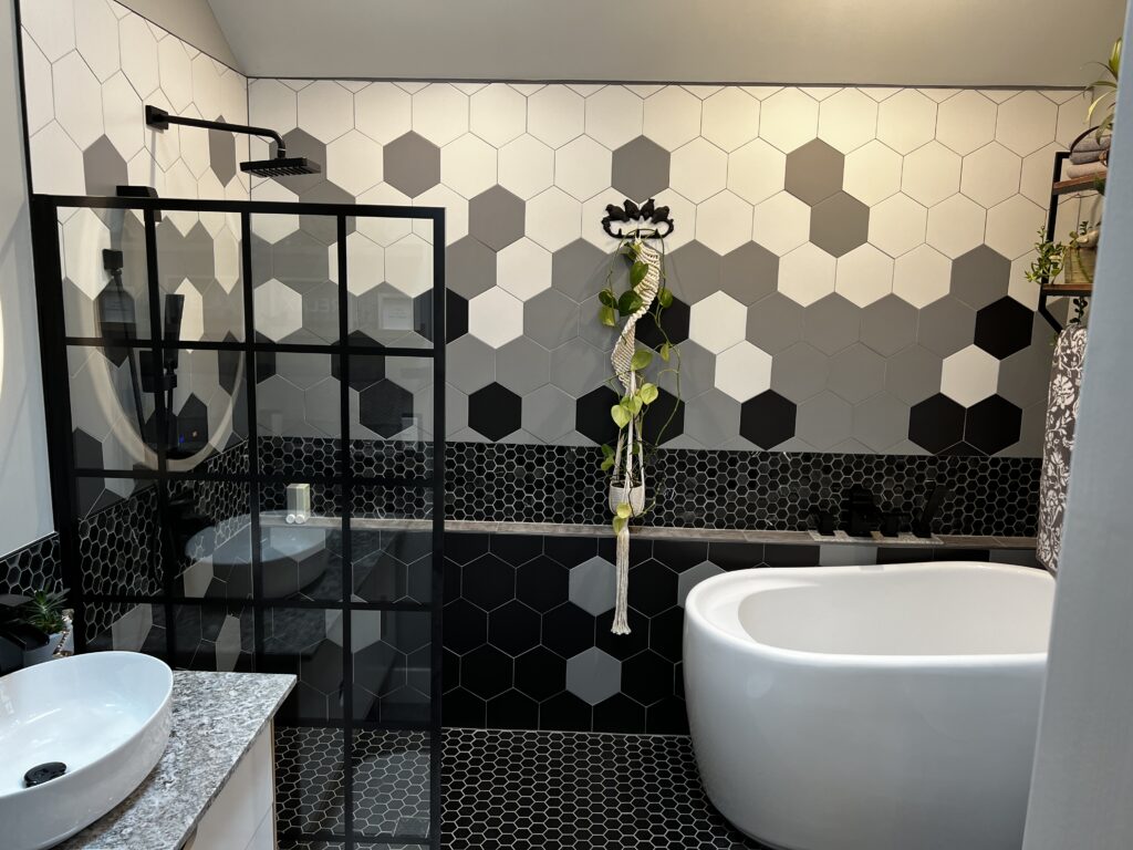 GP Harris - Black & White Bathroom Remodel - 12