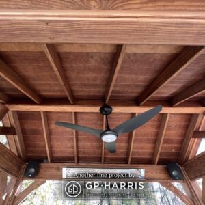 Stunning Wood Ceiling of Gazebo