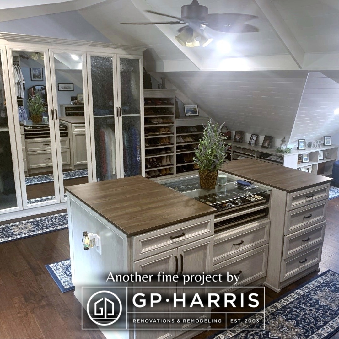 Stunning, massive closet addition from G.P. Harris Renovations & Remodeling.